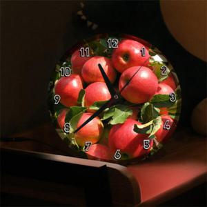 아트박스/꾸밈 nf159-LED시계액자25R_풍수복이주렁주렁사과