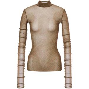 25 FW 필로소피디로렌조 세라피니 시스루 하이 넥 탑 AEF242C12027138 TP432064058