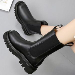 패션장화 여자 겨울용 첼시부츠 롱워커 데일리 패션 통굽 장화
