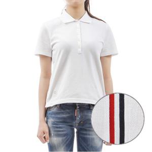 [톰브라운] 24FW (FJP014A 00050 100) 여성 카라 반팔 티셔츠