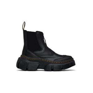 25 FW 닥터마틴 여성 블랙 DXML 지퍼 가죽 첼시 부츠 251399F113036