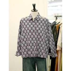 메종블랑쉬 세이브존03 르피타 연꽃 프린트 패턴 셔츠 블라우스 AGL253BSH964A