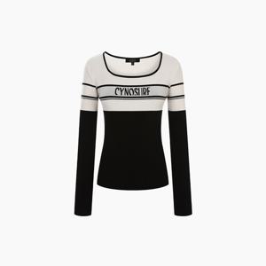 [에고이스트] 둥근 스퀘어넥 레터링 슬림핏 풀오버 ER4KL960