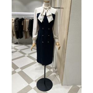 [모조에스핀] J254XSE015 스트라이프 배색 정장 원피스