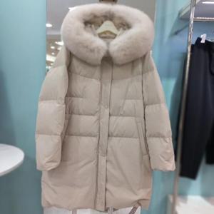 꼼빠니아 DP01 후드  롱 패딩 Caew1-wih220