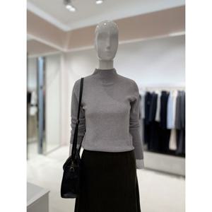 [숲]하이넥 스판슬림핏 니트  SBALK3F5