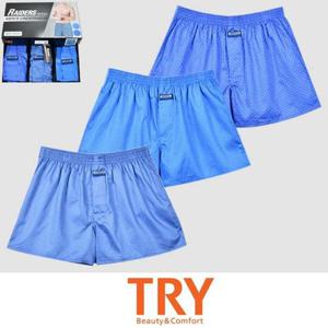 (트라이) 60수 주자직 순면 남성 레이더스 박서 사각 팬티3매입