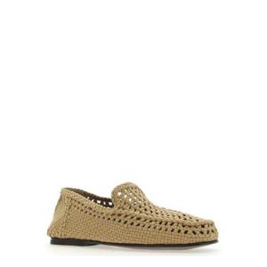 Dolce   Gabbana 우븐 아몬드 토 슬립온 로퍼 A50523AJ183 80019 TP934703698