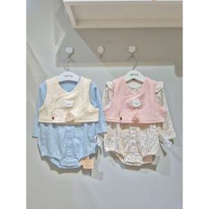 [아가방][부평모다] 보리모달바디수트조끼세트_BP_01S717502