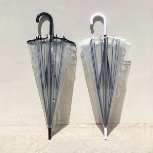 투명비닐우산 튼튼한 투명 비닐 우산 고급 자동 장우산 골프 장