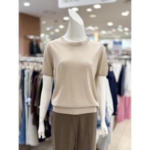 소고 세이브존01 메탈 라인 라운드 니트 티셔츠 AL2TA12