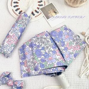 예쁜 우산 라일락 꽃무늬 3단 자동우산 양산 접이식 장우산 3단자동우산 우양산 3단우산 골프우산 접이식우산 미니우산 투명우산 자동우산