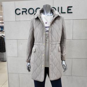[크로커다일레이디]다이아 퀄팅 패딩코트 CLEWPD209-BE_BP