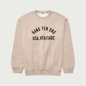 [행텐 틴즈]남성 멜란지 코튼 백 브러쉬 플로키 맨투맨_151(10540-031-818-12)