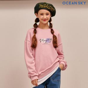 [오션스카이]여아 밑단 레이어드 기모 맨투맨 티셔츠-AFJG5163D0