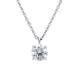 [새미쥬얼리] 14k 4발 솔리나 고리형 모이사나이트 1캐럿 목걸이