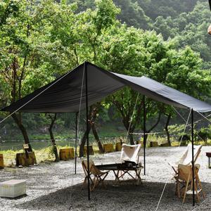 그늘 암막 타프 폴대 + 설치도구 세트 대형 4400 x 4000 mm