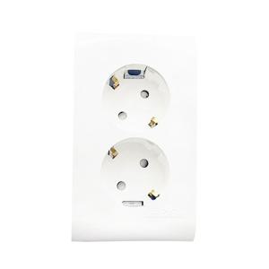 전기 매입 매립형 벽 매립 콘센트 2구 동양 DYC G202