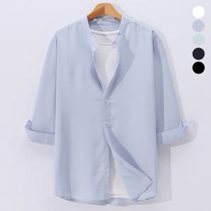 [후앙스] 여름 린넨 차이나카라 7부 반팔 셔츠 SBST4218