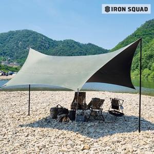 강철부대 공식 캠핑굿즈 헥사 방염 암막 타프 스킨(폴대제외)