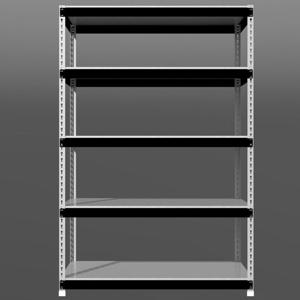 [컬러믹스 앵글선반] 폴던스랙 600 300 높이 1800 5단 앵글 1.6t