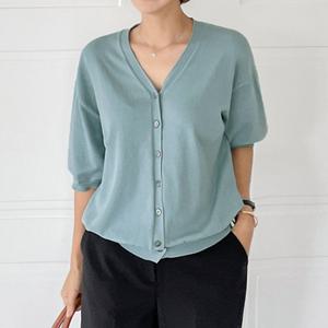 [조아맘] 라므 브이넥 반팔 가디건