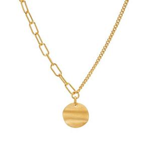 [한국금다이아몬드] 여자 순금 목걸이 웨이브 코인 24K 11.25g 18K장식