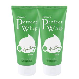 (2개)푸드어홀릭 파워 퍼펙트 알로에베라 휩 폼클렌징 120ml