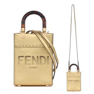 펜디 선샤인 미니쇼퍼 로고 토트백 8BS051 AJH7 F1GNN