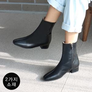 [바닐라슈] 리세츠 베이직 플랫 앵클부츠(3cm)