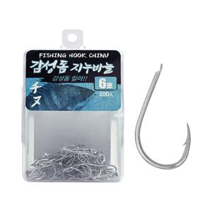 싸파 더블킬 감성돔 지누바늘 6호 니켈 덕용(100개)