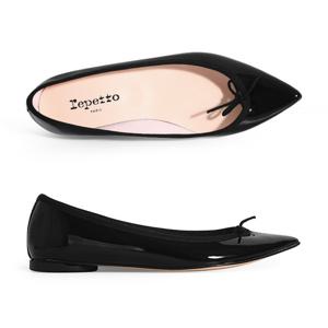 레페토 V1556V 410 브리짓 발레리나 유광 로우컷 플랫슈즈