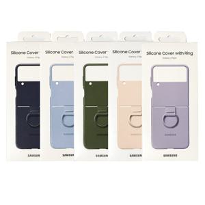삼성전자 갤럭시Z플립4 5G전용 실리콘 커버 with링 EF-PF721