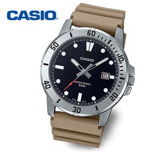 [정품] 카시오 다이버 흑새치 남성 야광 우레탄시계 MTP-VD01-5E