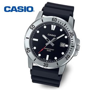 [정품] 카시오 다이버 흑새치 남성 야광 우레탄시계 MTP-VD01-1E