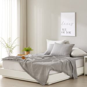 쿨슬립시어서커 여름홑이불+베개커버 베개세트SS슈퍼싱글