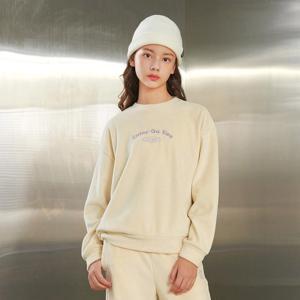 [오션스카이] [2color]여아 기모 골지 크롭 맨투맨 T-shirt