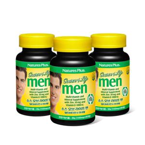 소스오브라이프 맨 멀티비타민 3병 세트 (60정x3) 유통기한  26.1.1.