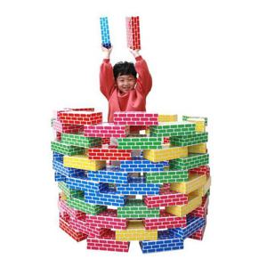 쿠쿠토이즈 에듀 종이 벽돌블록 (대) 오색 20Pcs