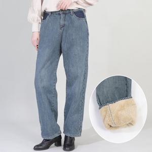 애비뉴투지 엄마옷 양털 융기모 두툼한 겨울 청바지 P11340