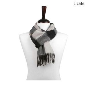 파란 여성 머플러 LDRM003 울 부드러운 빅 체크 목도리