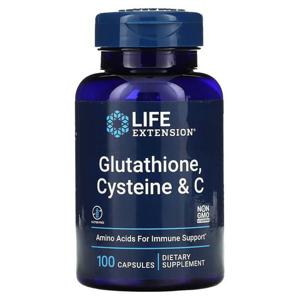 해외직구 Life Extension 라이프익스텐션 글루타치온 시스테인 비타민C 캡슐 100정 Glutathione