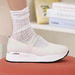 [더힐슈즈] 비즈 메리제인 여성여자 슬립온 운동화 스니커즈 4cm