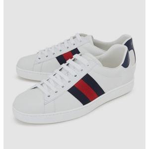 [구찌]에이스 남성 가죽 스니커즈(네이비) 386750-02JR0-9072