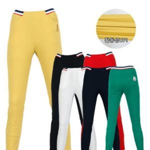 [티엔디]여성 여름 골프웨어 골프 허리 밴딩 슬림핏 쿨 바지