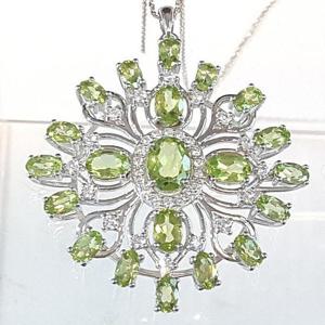 [블루케이] 페리도트 원석 목걸이펜던트240404-15작품