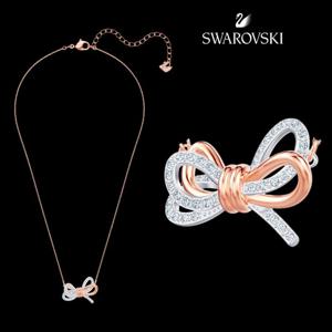 스와로브스키 SWAROVSKI 5440636 Lifelong Bow 여자 패션 펜던트 목걸이