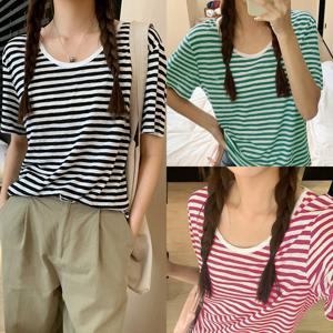 데이데이 시티어 스트라이프 티셔츠