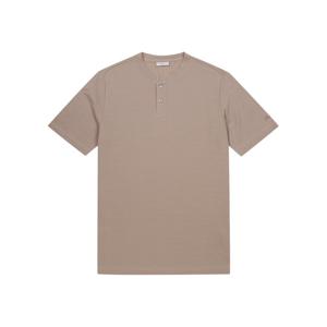 [페라로밀라노] (정가98000) 베이직 피케 조직 헨리넥 반팔 티셔츠 라이트핑크 (AEC120271)