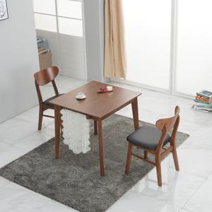 (착불)우아미가구 트루아 원목 2인 식탁 테이블 의자 세트